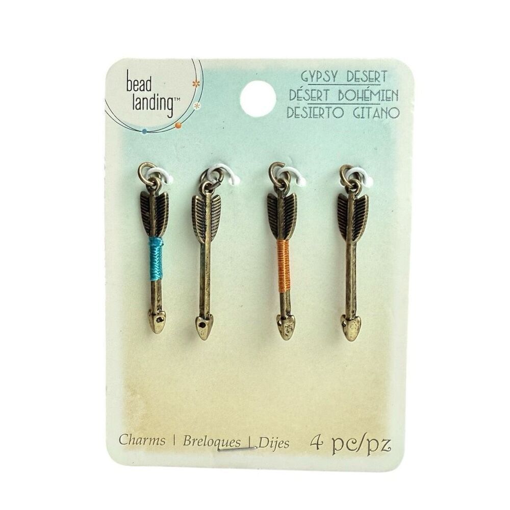 NWT Bead Landing Collar Gypsy Desert Wrapped Arrow Jewelry Making Charms Pendant